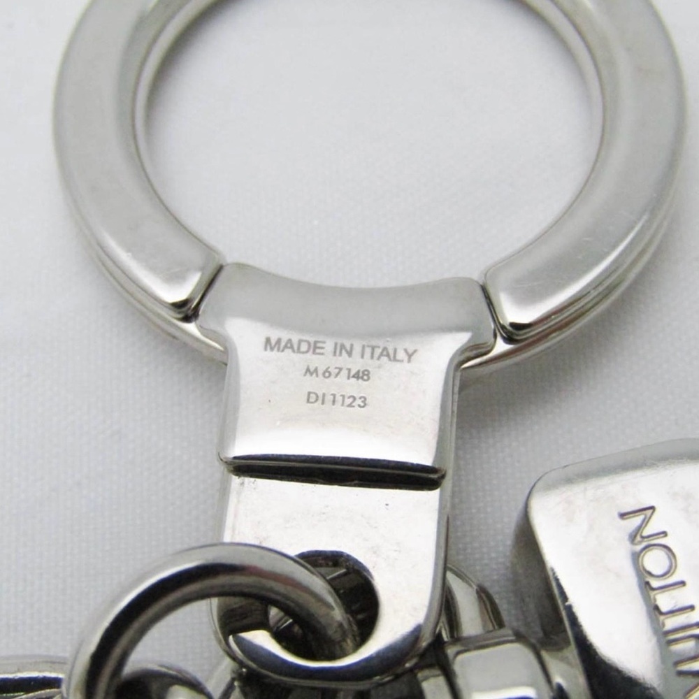 Louis Vuitton Blue Epi Metal Monogram Bag Charm Keychain - Picture 6 of 8